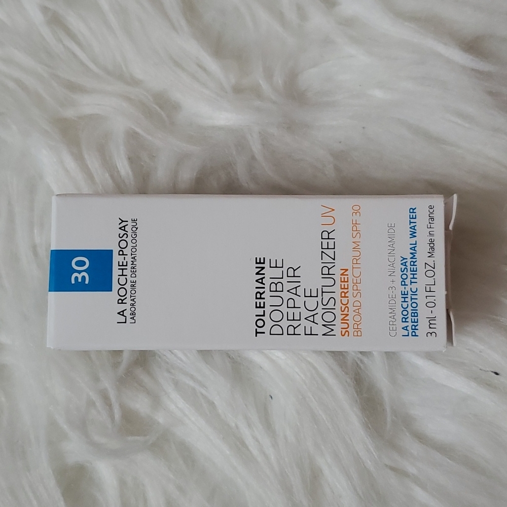 La Roche-Posay, double repair face moisturizer spf30, deluxe sample, "5 for $20"